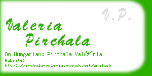 valeria pirchala business card